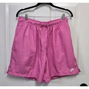 Nike Club Woven Flow Lined Shorts Mens Essential Sportswear Pink M Mesh Lined